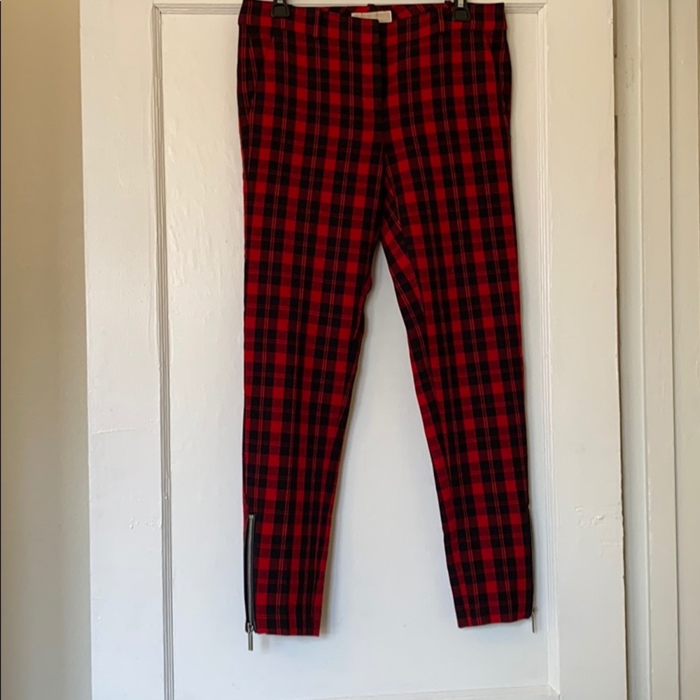 MIchael Kors red plains pants